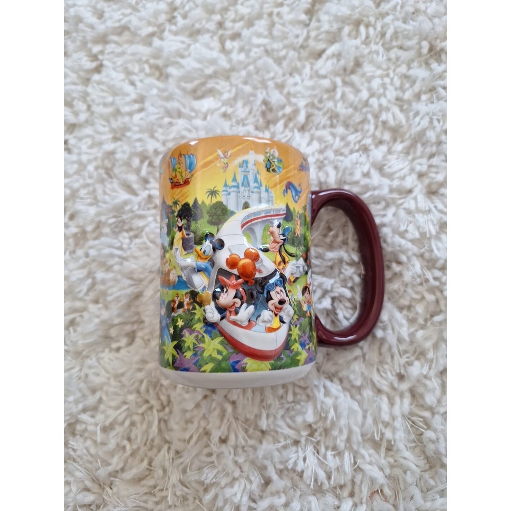 Walt Disney World Authentic Original Four Parks One World 3D Monorail Mug Cup
